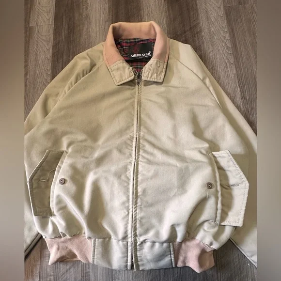 80’s True Vintage American Jac cream bomber jacket - Picture 3 of 9